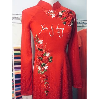 trang trí áo dài cưới