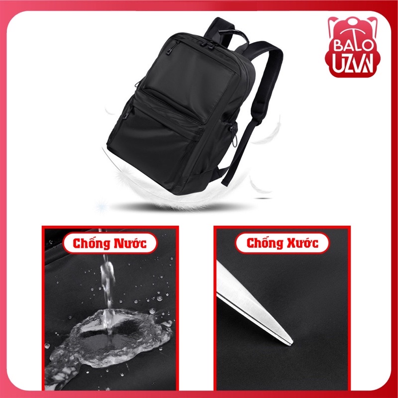 Balo đi học nam nữ Ulzzang basic chống nước, cặp túi sách laptop phong cách Unisex Hàn Quốc dành cho học sinh, sinh viên