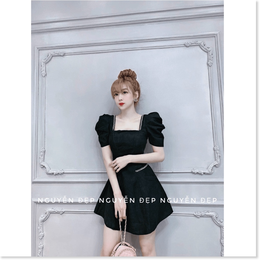 Đầm trượt phối viền xích nữ dự tiệc siêu sang trọng cho quý chị em KME FASHION