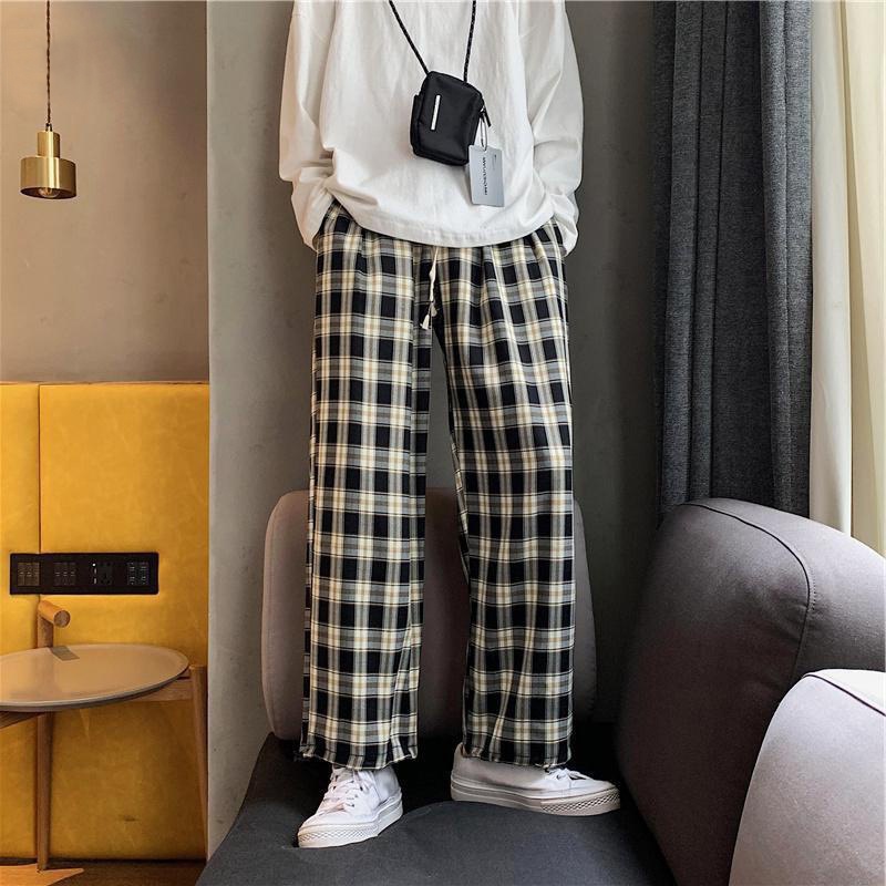 Quần jogger nam Mavota quần kẻ caro ống rộng hottrend Unisex QKRG029