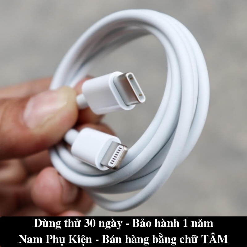 Cable Sạc USB Sang Lightning và Type C sang Lightning Chuẩn Hãng