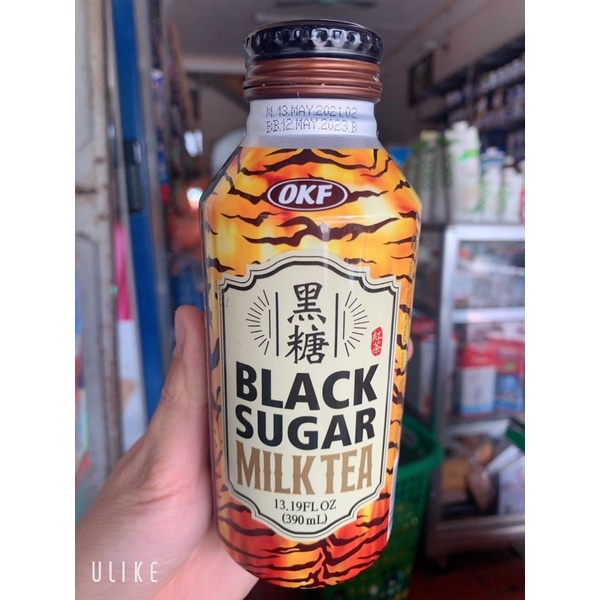 Trà Sữa Black Sugar Milk Tea Chân Trâu Đường Đen 390ml