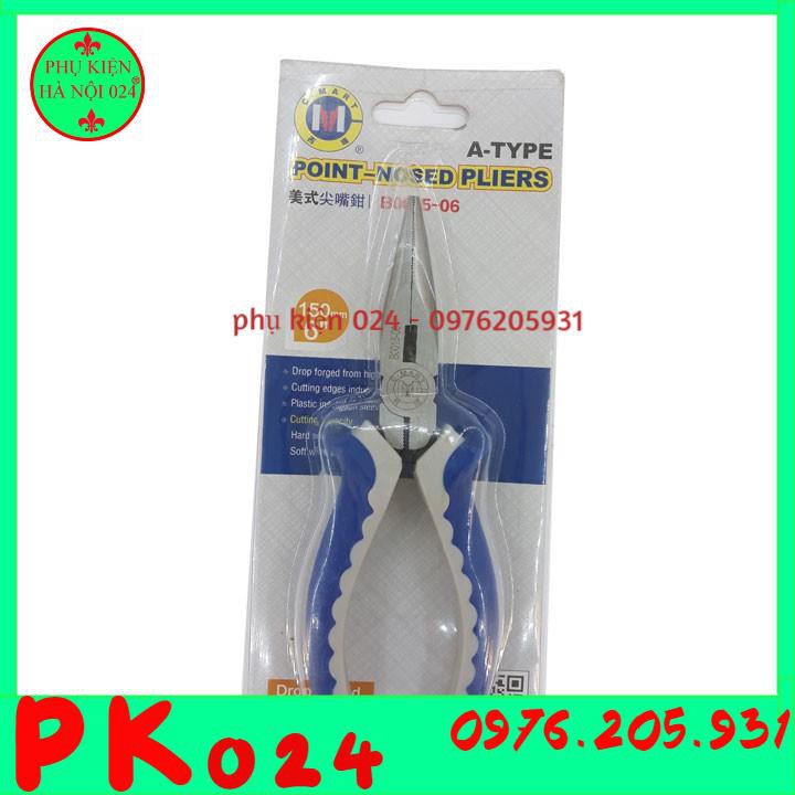 Kìm C-Mart 150mm-6 Inch Bọc Cách Điện Cao Cấp - Kìm Nhọn