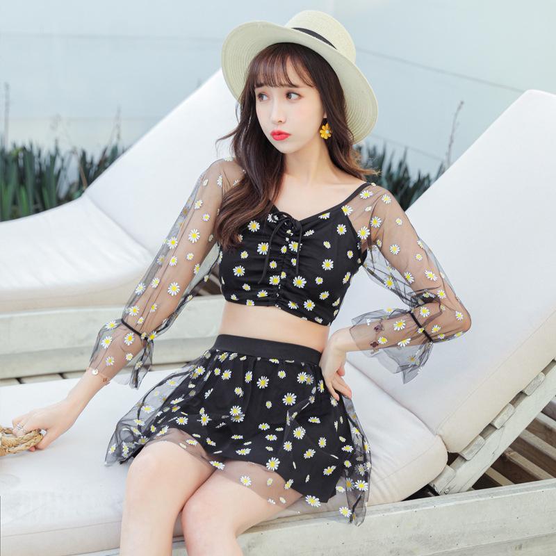 Bộ Đồ Bơi Hai Mảnh Dài Tay Xinh Xắn Dành Cho Nữ 2131 | BigBuy360 - bigbuy360.vn