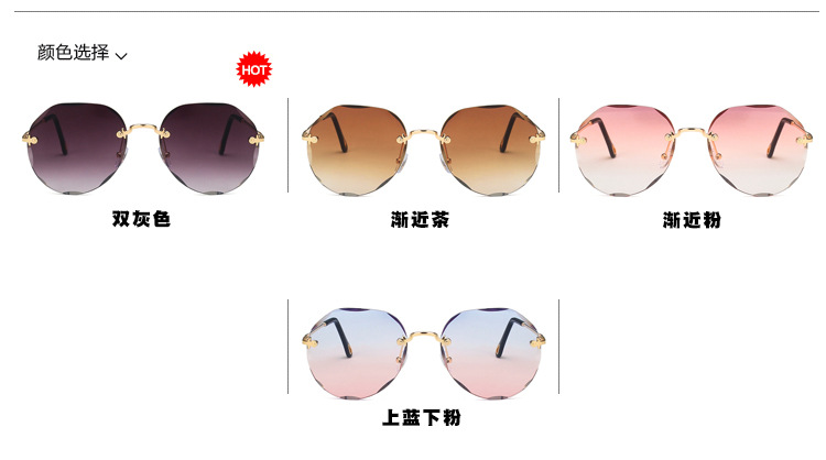 Kính Râm Gọng Tròn Phong Cách Hàn Quốc Cho Nữ