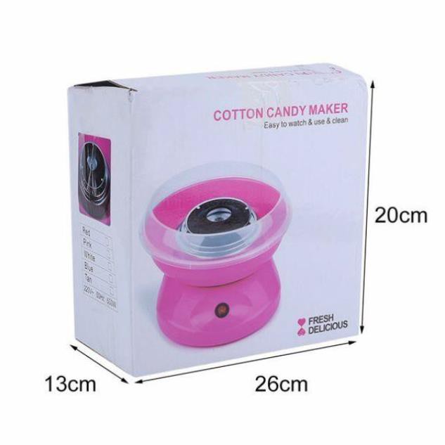 [ Miễn Phí Vận Chuyển ] Máy làm kẹo bông gòn mini Cotton candy maker + Tặng 1 muỗng + 10 que quấn kem