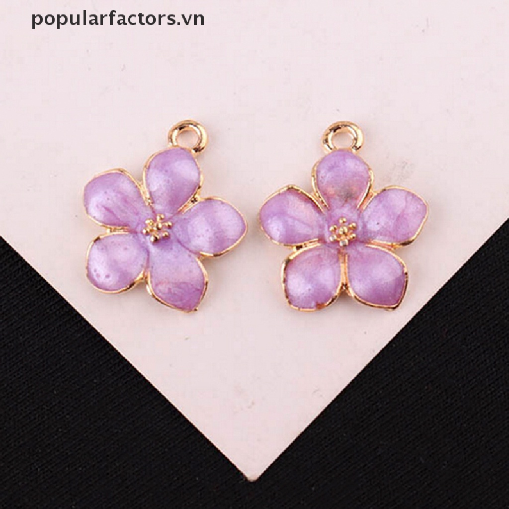 Set 10 Mặt Dây Chuyền Hợp Kim Tráng Men Hình Chữ Ch Dùng Làm Trang Sức DIY