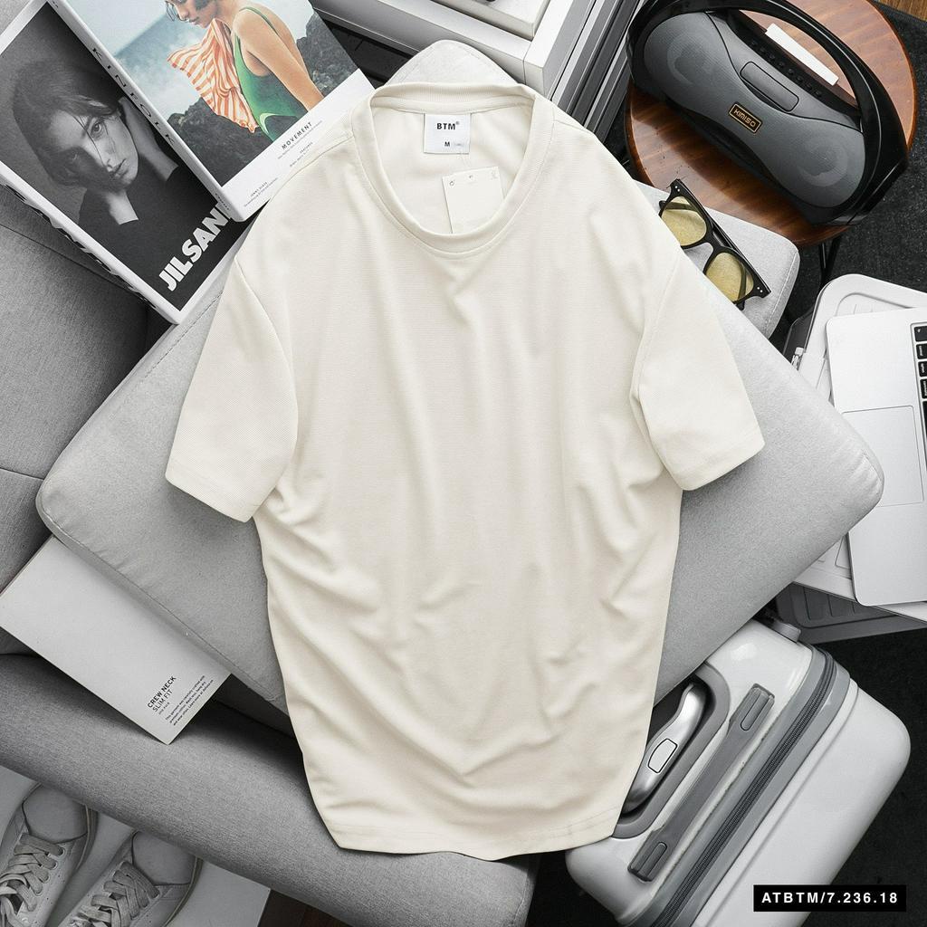 Áo thun thời trang unisex tay ngắn, chất liệu thun tổ ong, thấm hút tốt, form đẹp 23618