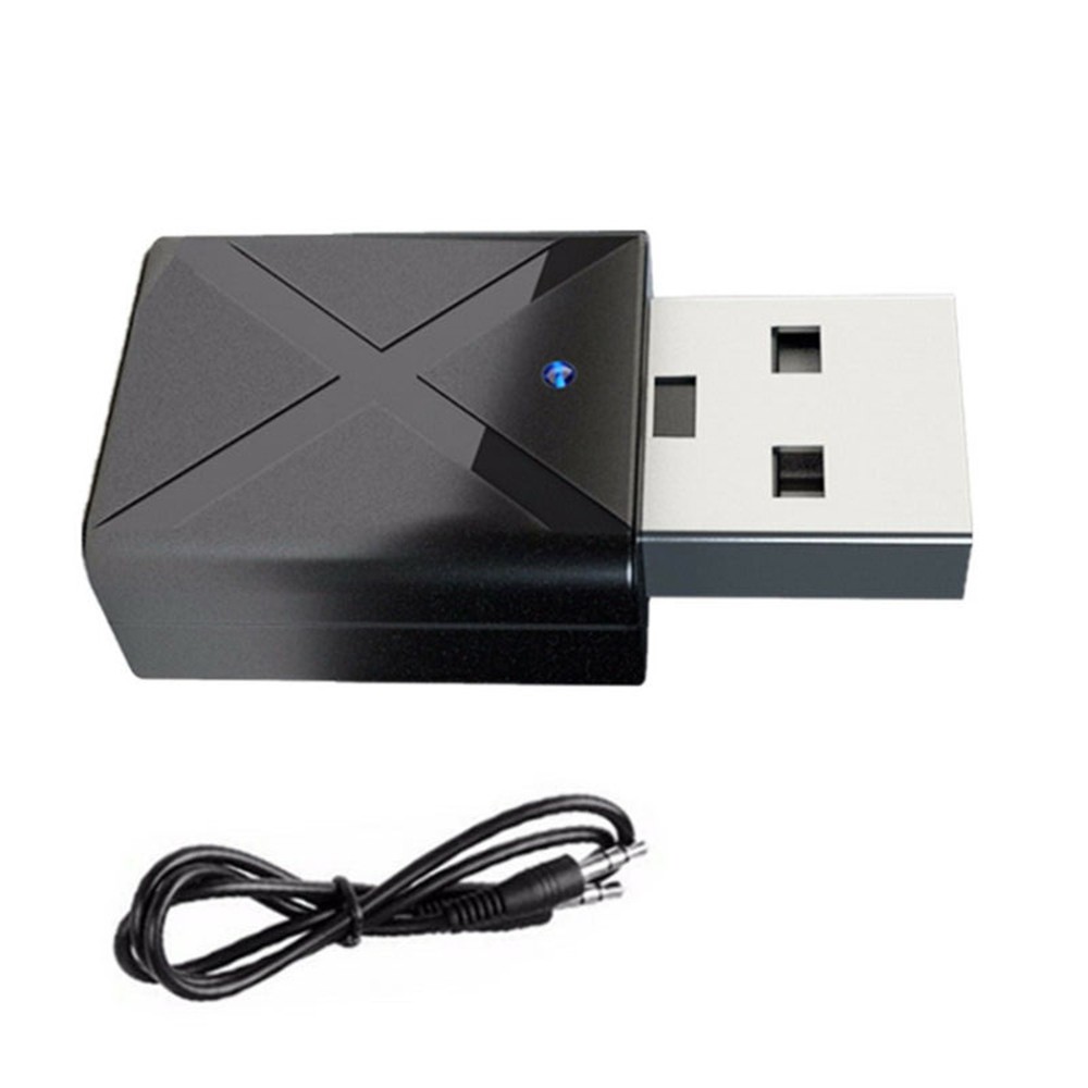 2-in-1 Transmitter Receiver Wireless Audio USB Bluetooth FM Adapter 5.0