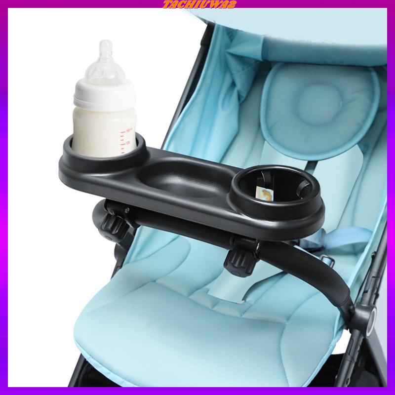 Set 2 Khay Đựng Đồ Ăn Vặt Gắn Xe Đẩy Em Bé Kèm Giá Đỡ Bình Nước Siêu Bền Tiện Dụng