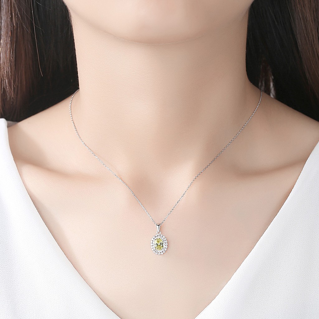 Bộ Trang Sức Bạc Nữ Thiết Hình Bông Hoa Đính Đá Màu Vàng Sang Trọng Cho Nữ BNT-15-Bảo Ngọc Jewelry