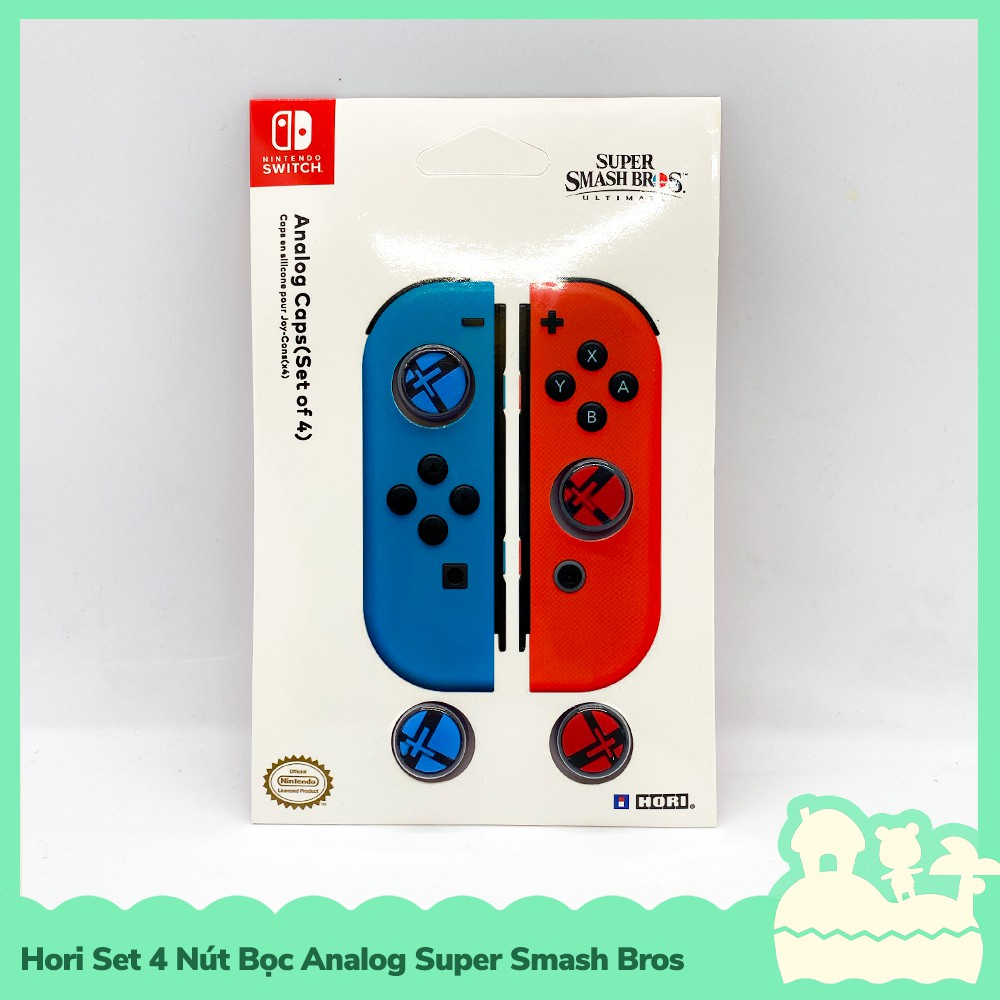 [Sẵn VN - NowShip]Hori Phụ Kiện Set 4 Bọc Nút Cần Xoay Analog Joycon Nintendo Switch NS Super Smash Bros