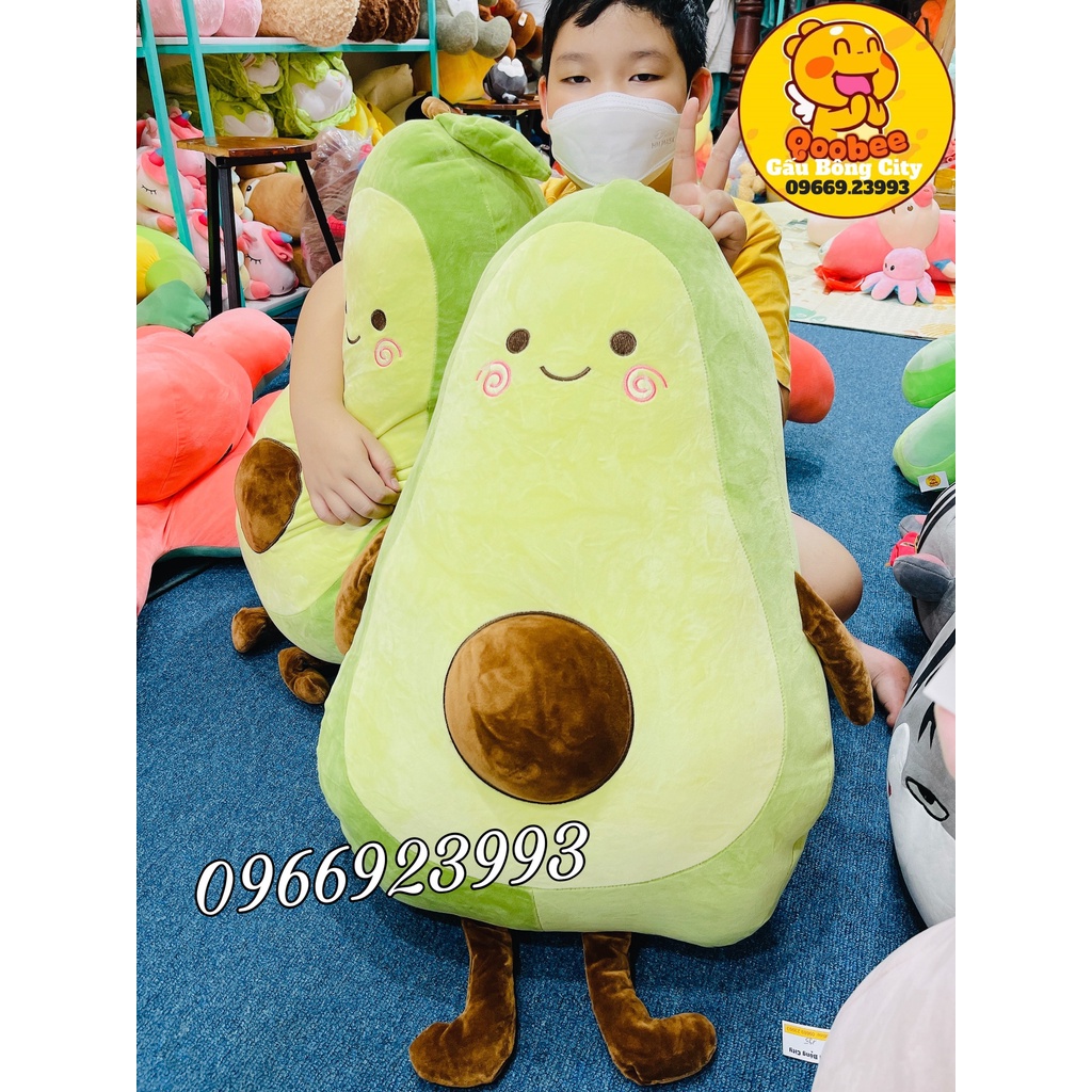 Gấu Bông Quả Bơ siêu đáng yêu cute cao cấp, thú nhồi bông, gối ôm cho bé