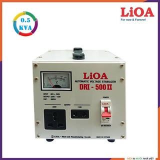 ỔN ÁP LIOA DRI-500 II CÔNG SUẤT 0.5kVA ĐIỆN ÁP VÀO 90V - 250V ( 100% DÂY ĐỒNG NGUYÊN CHẤT )