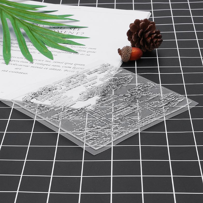 Con Dấu Trong Suốt Bằng Nhựa PVC Với Họa Tiết Đáng Yêu Dùng Trang Trí Sổ Tự Làm