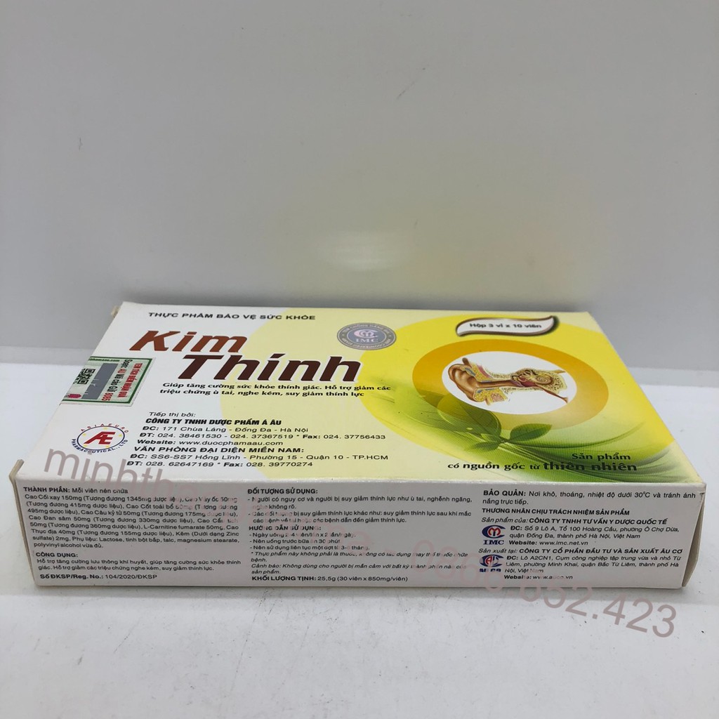 [CHÍNH HÃNG] KIM THÍNH Hộp 30 Viên