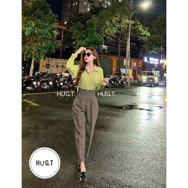 QUẦN BAGGY LỤA CẠP CAO TÔN DÁNG MS15292