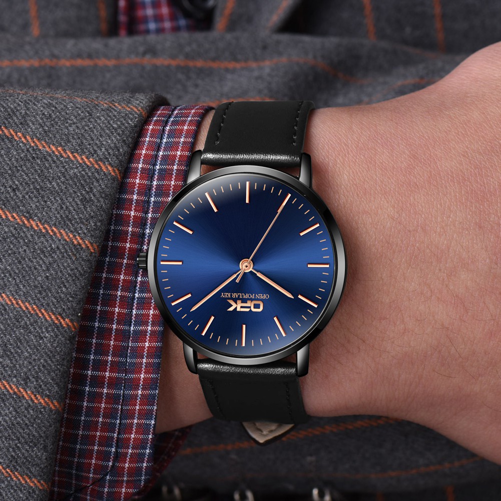 OPK 8101 Quartz Watch Men's Fashion Leather Strap | BigBuy360 - bigbuy360.vn