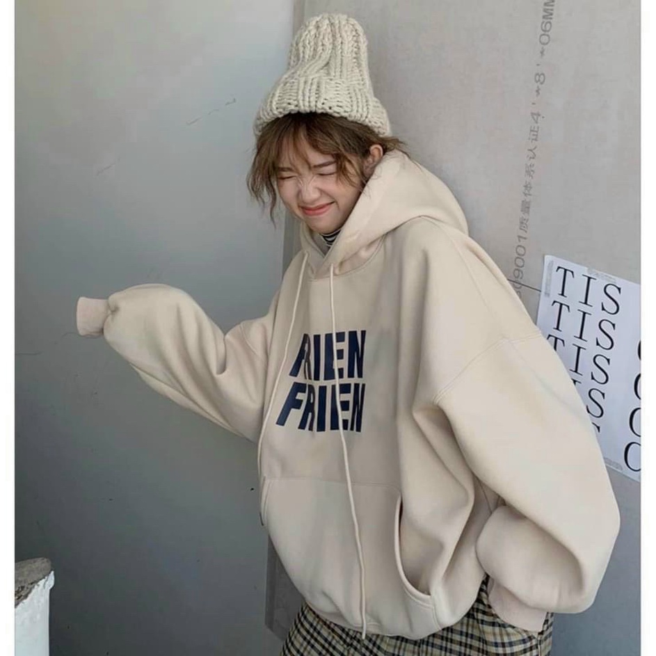 Áo Hoodies Nữ Chui Đầu Chất Nỉ Mềm Co Giãn Tốt Nón 2 Lớp Form Rộng Mặc Thoải Mái [NEW UNISEX]