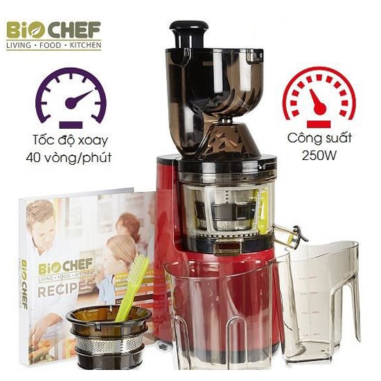 Máy Ép Chậm Biochef 666 - Ép Trái Cây Tốt - Cam Kết Hàng Australia Chính Hãng - MUAGIHAY