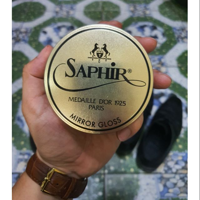 Xi bóng gương saphir mirror gloss, đánh bóng giày siêu sáng