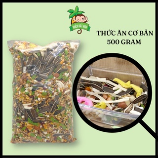 Thức ăn cho Hamster - Túi thức ăn chính ngũ cốc cơ bản 500gram cho hamster