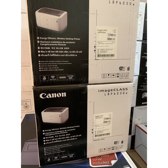 Máy in Canon 6030W, in wifi, nhỏ gọn, hàng mới chính hãng bảo hành 12 tháng
