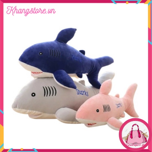 Gấu Bông gối ôm Cá Mập Baby Shark 50cm - Thú nhồi bông cao cấp