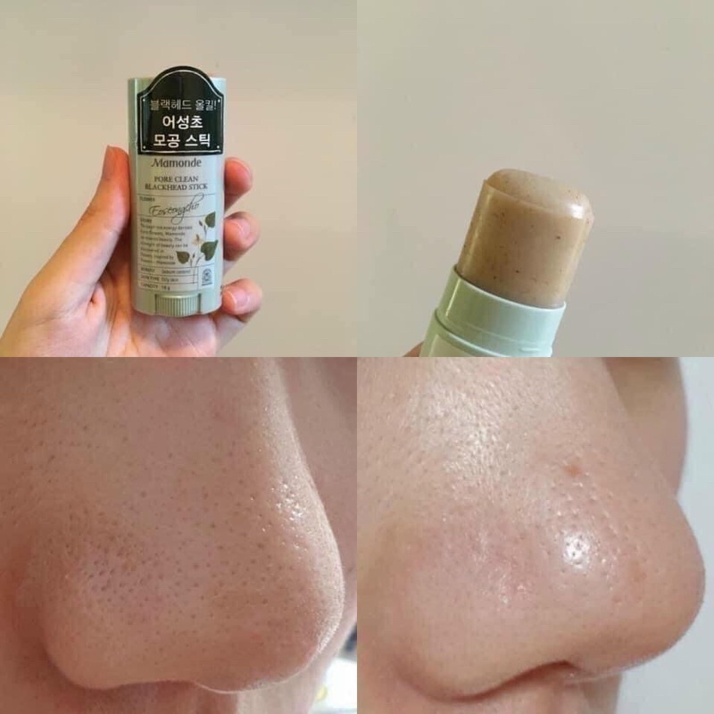 Thanh lăn mụn đầu đen Mamonde Pore Clean Blackhead Stick, THANH LĂN MỤN ĐẦU ĐEN MAMONDE MẪU MỚI NHẤT 2018