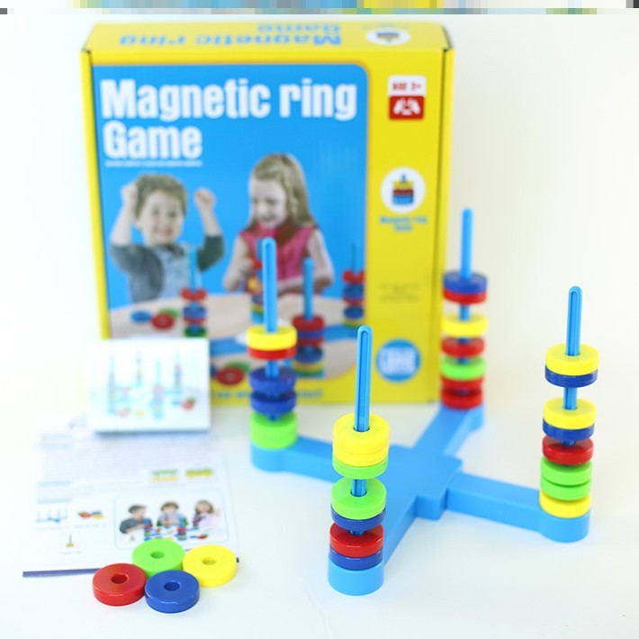 Đồ chơi xếp hình, ghép vòng nam châm, Magnetic Ring Game đồ chơi giáo dục cho trẻ em – DINO