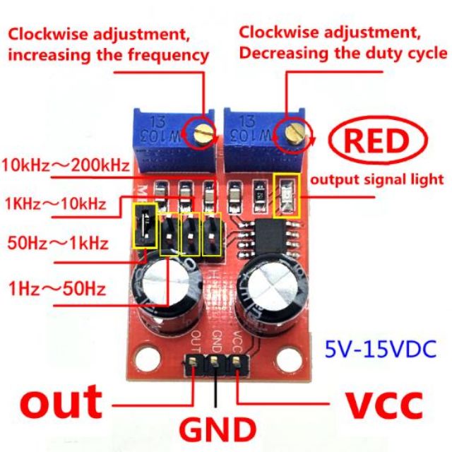 NE555 DIY mạch điều tốc cho motor brushless/động cơ không chổi than + Diot chống ngược cực.