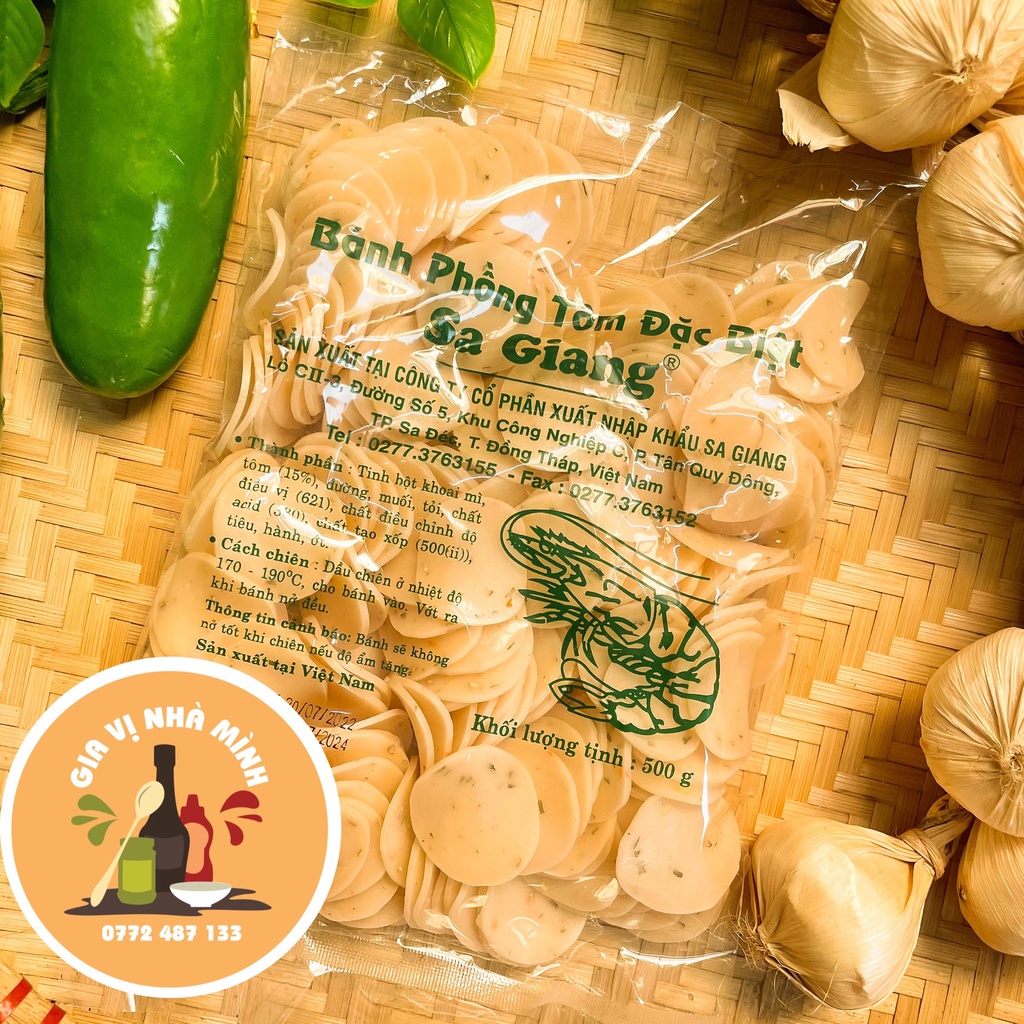 BÁNH PHỒNG TÔM SA GIANG XANH GÓI 100GR- 500GR