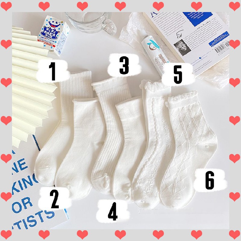 Tất Cao Cổ Nữ Trắng Loại Xịn Đẹp