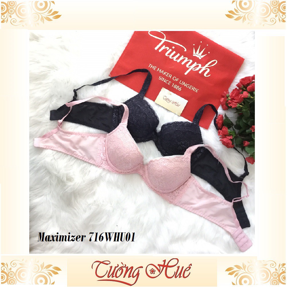 SALE SALE SALE - Áo lót nữ Triumph Maximizer 716 WHU01 áo ngực ren lưng bảng to.