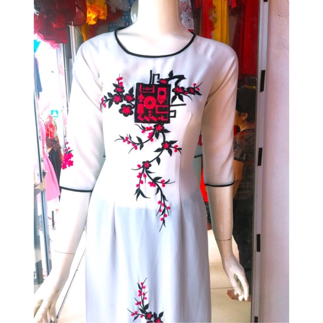 Sale áo dài hoa giá siêu rẻ