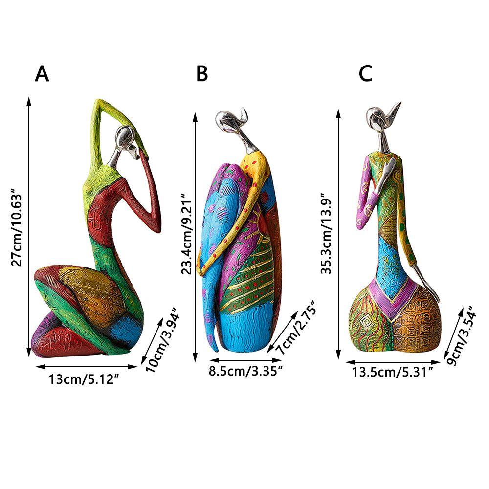GOGOUP Tượng Người Trừu Tượng Bằng Nhựa Resin Trang Trí Phòng Khách