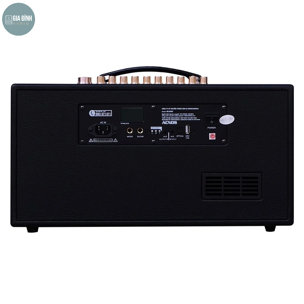 Loa karaoke xách tay Acnos NL4501 tích hợp vang số chip DSP - Bluetooth 5.0 - Chính hãng