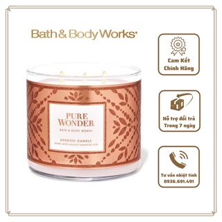 Nến thơm bath & body works pure wonder 3 bấc 411g