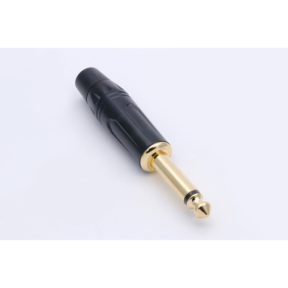 Jack 6.5 ly loại tốt, lõi đồng nguyên chất - 6.35mm Mono Jack