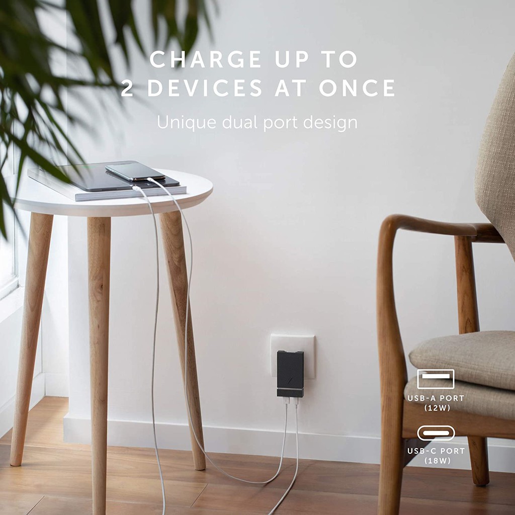 Củ Sạc Nhanh Native Union Smart Charger PD 18W - Hàng Chính Hãng