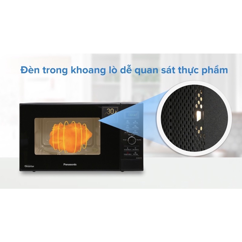 Lò vi sóng có nướng inverter Panasonic NN-GD37HBYUE 23 lít - Hàng chính hãng