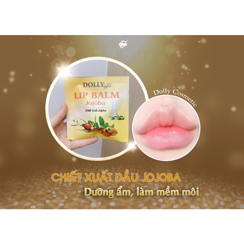 Dưỡng môi Dolly Diamond tinh dầu JoJoBa dưỡng ẩm mềm môi