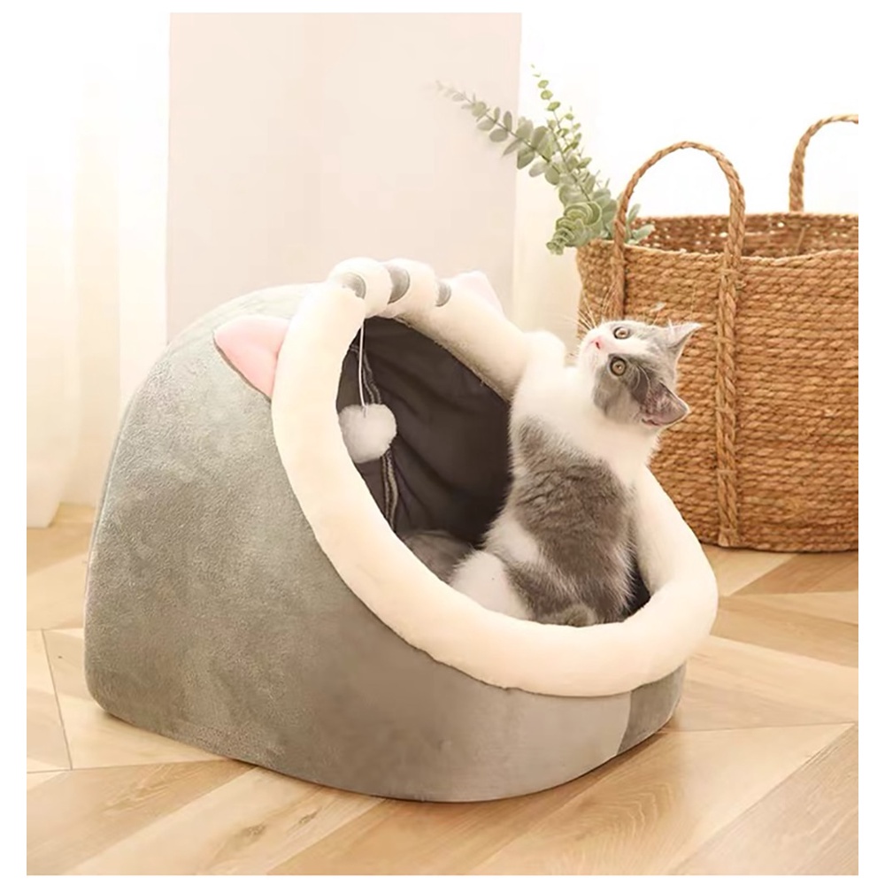 Giường cho mèo giường chó Có thể tháo rời Có thể giặt được Nhà chó mèo chó cưng thoải mái ấm áp Tổ thú cưng bóng treo có nệm