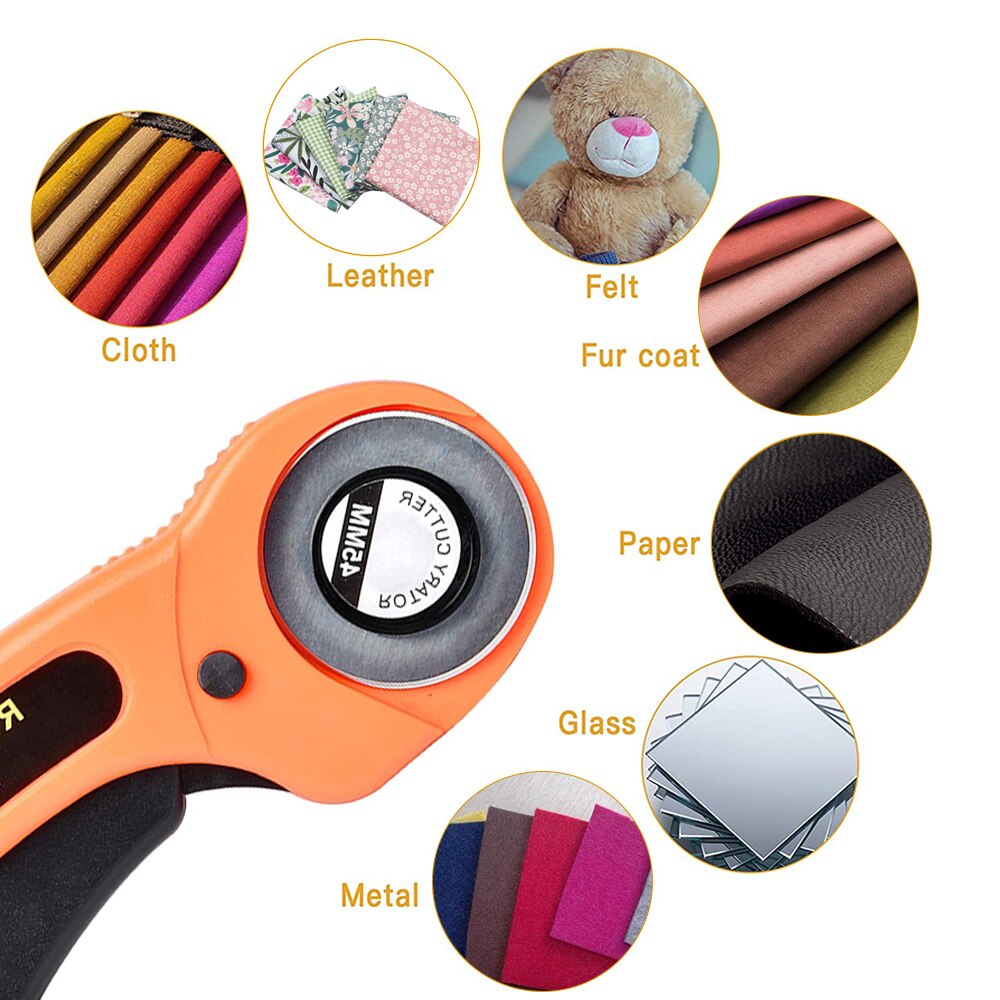 Dao Cắt Vải / Da Thủ Công 45mm Kèm 5 Lưỡi Dao