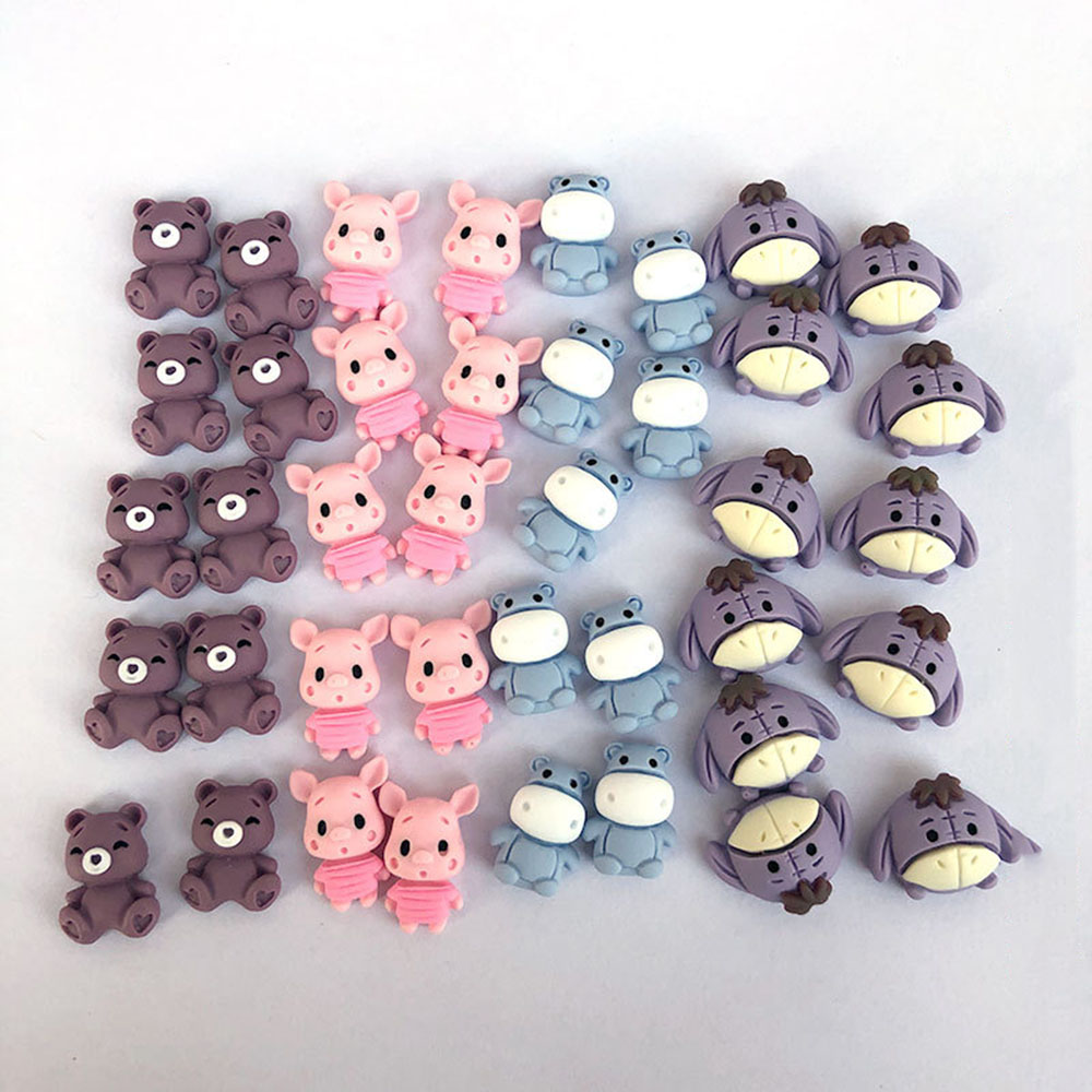 (Hàng Mới Về) Bộ 3 Món Phụ Kiện Trang Trí Móng Nghệ Thuật Họa Tiết Hoa Hướng Dương / Gấu / Hoa Hướng Dương 3D