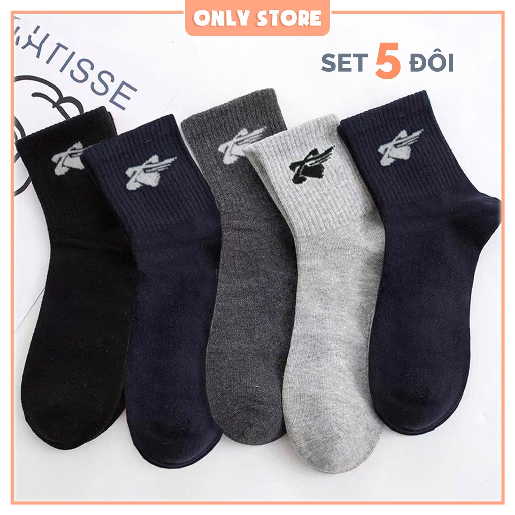 Tất vớ cổ cao nam công sở chất liệu cotton co giãn 4 chiều thoáng khí - Only Store
