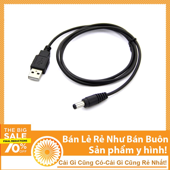 Dây Cáp USB To DC 5.5x2.1mm