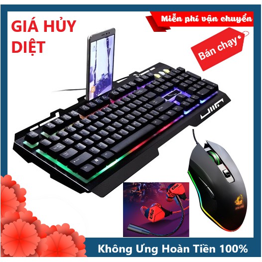 X-ONE SHOP Combo Bàn Phím G700 Chuột V1 Và Tai Nghe G10 Chơi Game Máy Tính, PC, Laptop Siêu Đỉnh