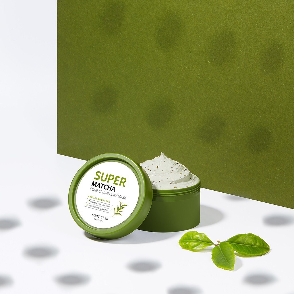 Mặt nạ đất sét trà xanh Some By Mi Super Matcha Pore Clean Clay Mask 100g