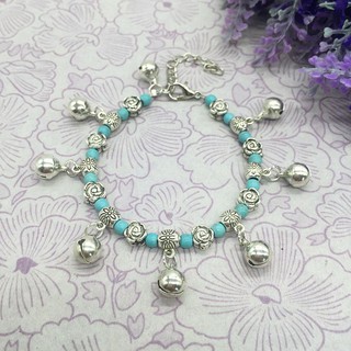 Lắc Chân Mạ Bạc Phong Cách Bohemian